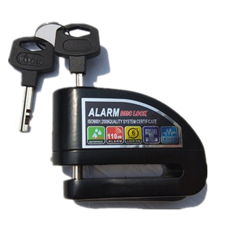 Alarm lock motorcycle disc brake lock