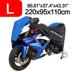 Black Blue Design Waterproof Motorcycle Covers