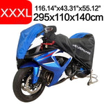 Black Blue Design Waterproof Motorcycle Covers