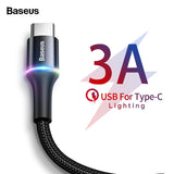 Baseus USB Type C Cable For Samsung Xiaomi Redmi Note
